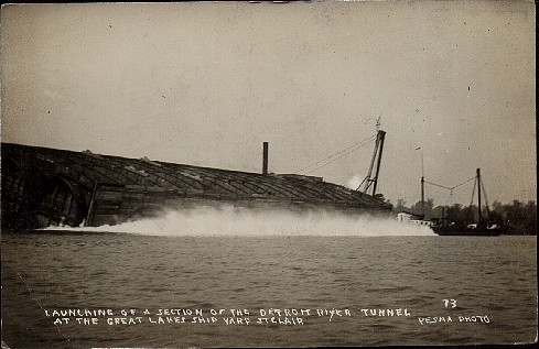 Sinking Detroit River Tunnel