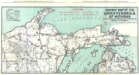 1920 Highway Map of Da UP